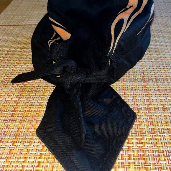 Harley Davidson Black Flames Motorcycle Cap Hat - Picture 3 of 5